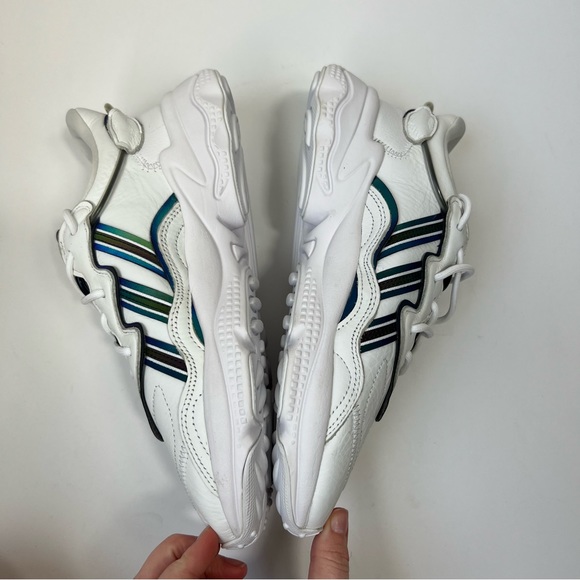 Adidas Originals Ozweego Cloud White Holographic Sneakers Unisex Men’s Size 7 - Picture 4 of 16